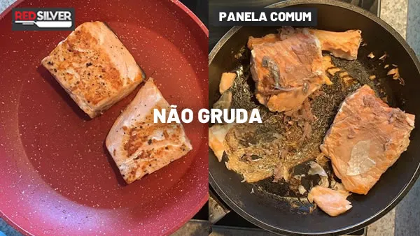 Teste do salmão - RedSilver vs panela comum
